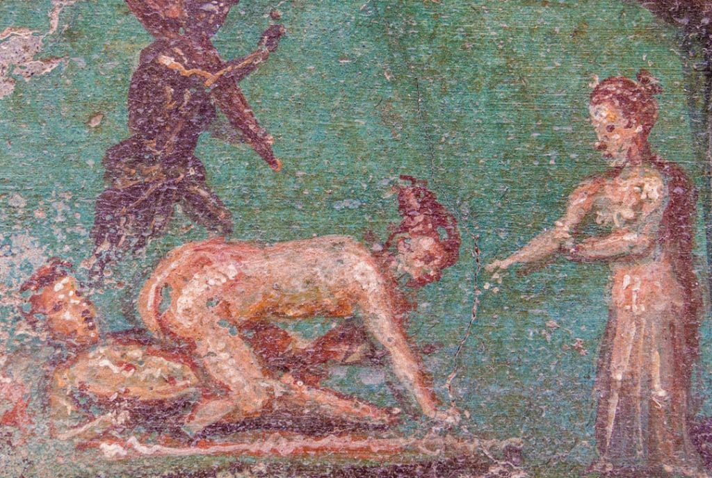 Sex i romertiden 3 erotisk freske pompeit stilling