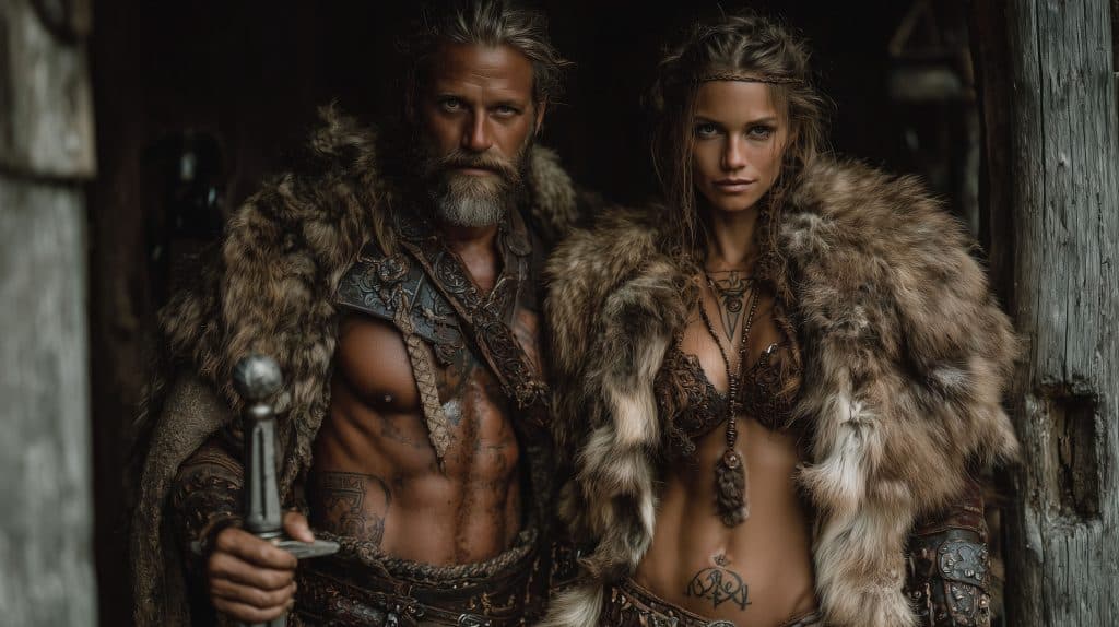 Sex i vikingtiden 3 Cosplayaktig bilde av sexy vikinger - ikke historisk korrekt